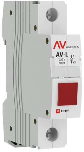 Лампа сигнальная светодиодная на DIN-рейку EKF Averes AV-L красный фото Лампа сигнальная светодиодная на DIN-рейку EKF Averes AV-L красный картинка